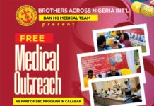 Brothers Across Nigeria to Hold Free Medical Outreach in Calabar on Thursday