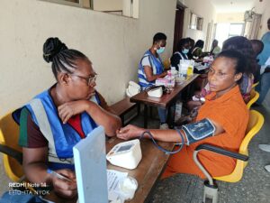 Participants undergoing medical checkup at the Made in June Security Summit and Medical Outreach 